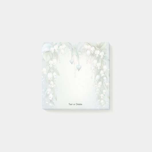 Post-it® Aquarelle Lily de la vallée Post it Notes (Devant)