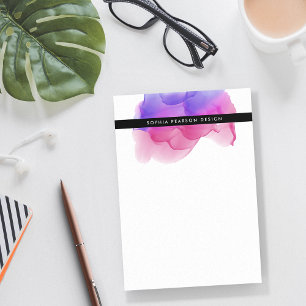Post-it® Aquarelle Magenta moderne personnalisée