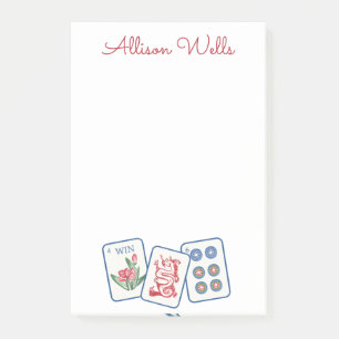 Post-it® Aquarelle Mahjong Carreaux Personnalisés