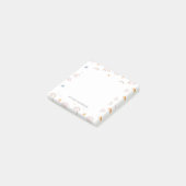 Post-it® Aquarelle mignonne Pastel Arc-en-ciel Étoiles nuag (Incliné)