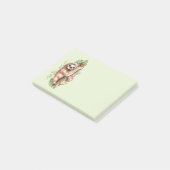 Post-it® Aquarelle mignonne Sloth & Feuilles tropicaux (Incliné)