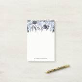 Post-it® Aquarelle | moderne florale foncée (Sur un bureau)