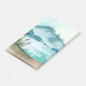 Post-it® Aquarelle moderne Nature Commençons l'aventure (Incliné)