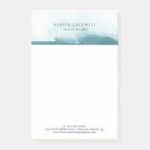 Post-it® Aquarelle moderne   Notes post-it Turquoises
