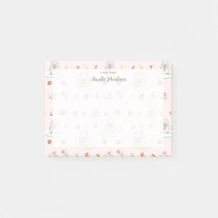 Post-it® Aquarelle mouton & pingouin bonbons rêve  Nom rose
