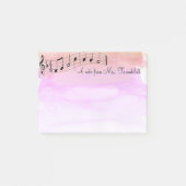 Post-it® Aquarelle musicale de bloc - notes (Devant)