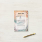 Post-it® Aquarelle Mystic Bloom Spring Fox (Sur un bureau)