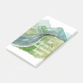 Post-it® Aquarelle Nature Commençons la prochaine aventure (Incliné)