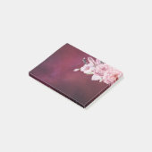 Post-it® Aquarelle naturelle Boho Floral Bourgogne Rouge ét (Incliné)