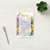 Post-it® Aquarelle Océan Dauphins Fleurs Tropicales (Bureau)