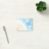 Post-it® Aquarelle Océan Turtle blanche (Bureau)