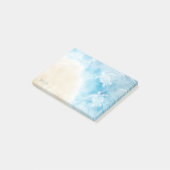 Post-it® Aquarelle Océan Turtle blanche (Incliné)