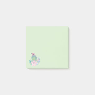 Post-it® Aquarelle Oiseau et fleurs