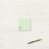 Post-it® Aquarelle Oiseau et fleurs (Sur un bureau)