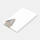 Post-it® Aquarelle Oiseaux Animal Art Cute Puffins (Incliné)