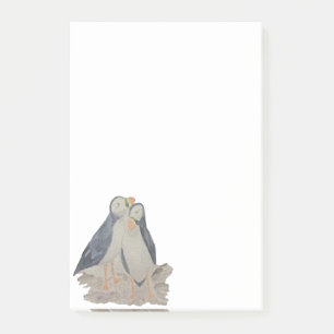 Post-it® Aquarelle Oiseaux Animal Art Cute Puffins