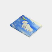 Post-it® Aquarelle orchidée peinture onirique nuages ciel (Incliné)