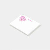 Post-it® Aquarelle Orchidées roses Personnaliser (Incliné)