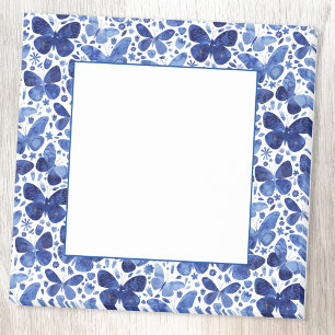 Post-it® Aquarelle Papillon Motif bleu
