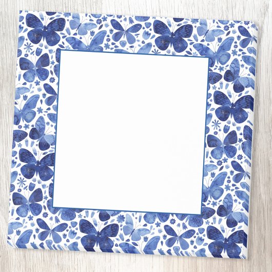 Post-it® Aquarelle Papillon Motif bleu