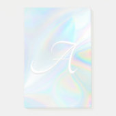 Post-it® Aquarelle pastel abstrait personnalisé monogramme  (Devant)
