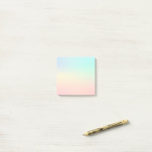 Post-it® Aquarelle Pastel Minimal (Sur un bureau)