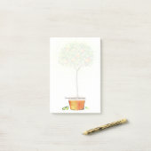 Post-it® Aquarelle peinte en pot (Sur un bureau)
