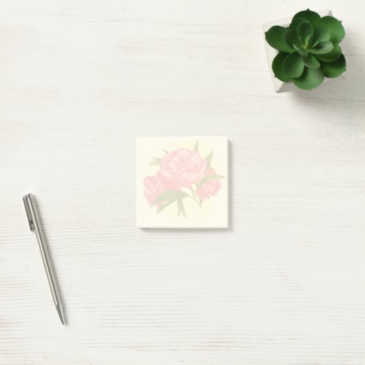 Post-it® Aquarelle Peonies 3x3 (Bureau)