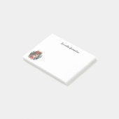 Post-it® Aquarelle personnalisée en chat de coton du Maine (Incliné)