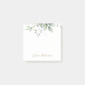 Post-it® Aquarelle personnalisée Eucalyptus Vert (Devant)