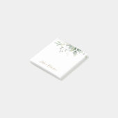 Post-it® Aquarelle personnalisée Eucalyptus Vert (Incliné)