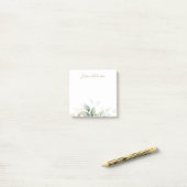 Post-it® Aquarelle personnalisée Eucalyptus Vert (Sur un bureau)