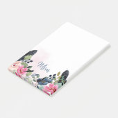 Post-it® Aquarelle personnalisée Floral (Incliné)