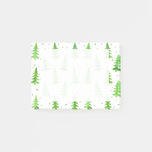 Post-it® Aquarelle Pine Arbres (Devant)