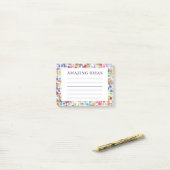 Post-it® Aquarelle Points Idées Extraordinaires (Sur un bureau)