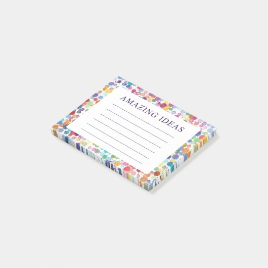 Post-it® Aquarelle Points Idées Extraordinaires (Incliné)