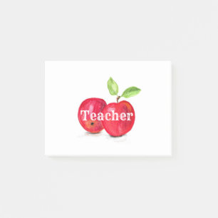Post-it® Aquarelle Pommes rouges Fruit de l'enseignement en