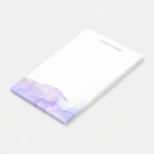Post-it® Aquarelle pourpre - Nom personnalisé (Incliné)