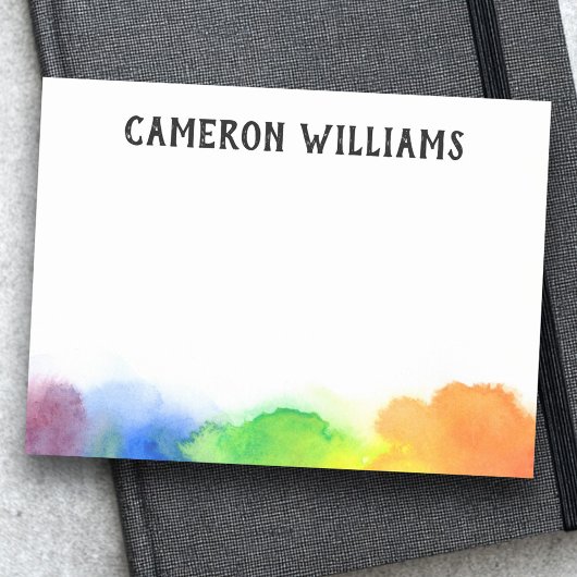 Post-it® Aquarelle Rainbow frontière de peinture ajouter no