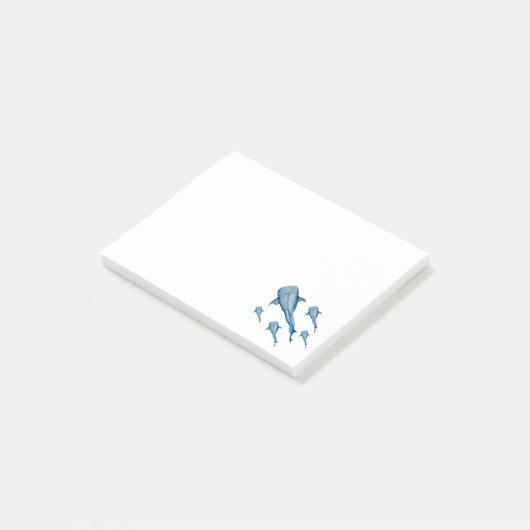 Post-it® Aquarelle requin (Incliné)