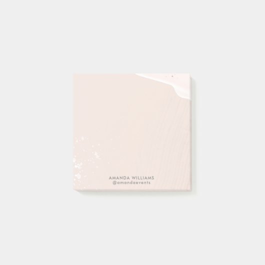 Post-it® Aquarelle romantique rose (Devant)