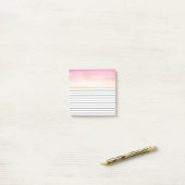 Post-it® Aquarelle rose | (Sur un bureau)