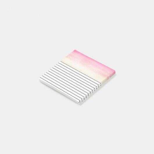 Post-it® Aquarelle rose | (Incliné)