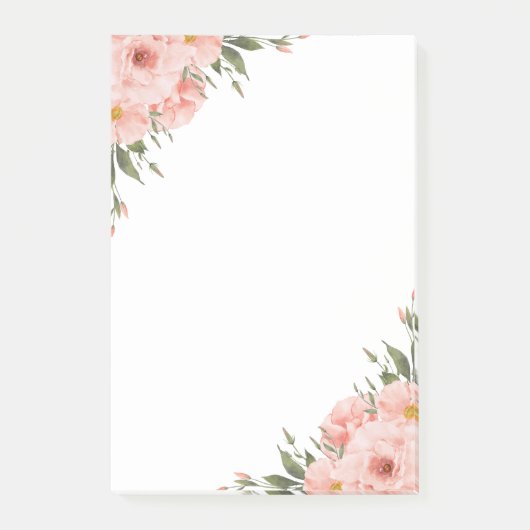 Post-it® Aquarelle rose (Devant)