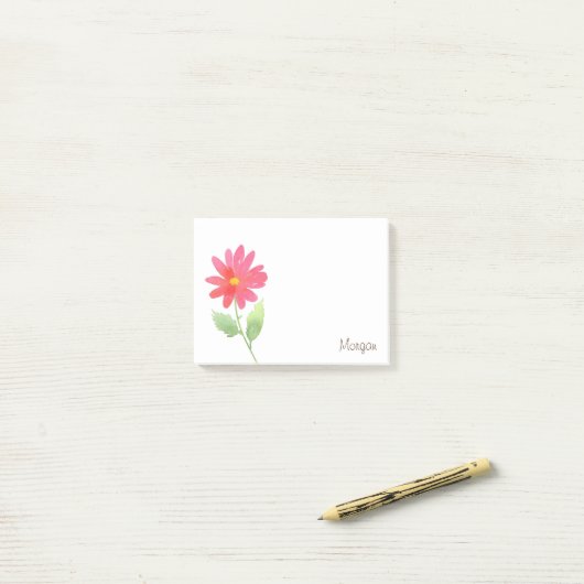 Post-it® Aquarelle rose corail (Sur un bureau)