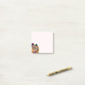 Post-it® Aquarelle Rose d'or (Sur un bureau)