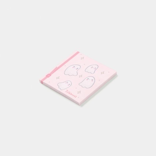 Post-it® Aquarelle rose Fille Fantôme Notes (Incliné)