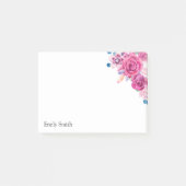 Post-it® Aquarelle rose Floral (Devant)