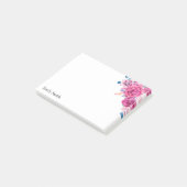 Post-it® Aquarelle rose Floral (Incliné)