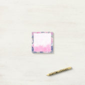 Post-it® Aquarelle rose florale Post it Notes (Sur un bureau)